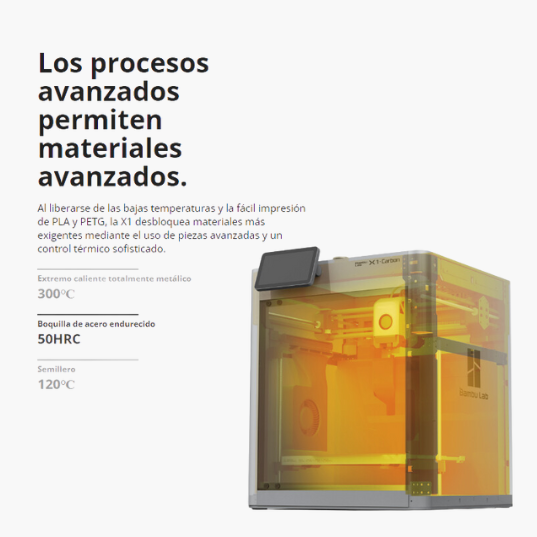 Impresora 3D Bambu Lab X1 Carbon
