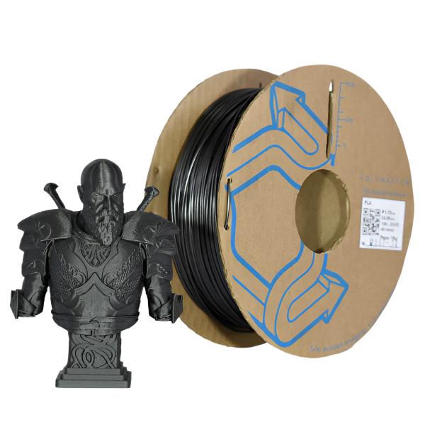 Filamento PLA Negro Metalizado (Grafito) - 1 Kg
