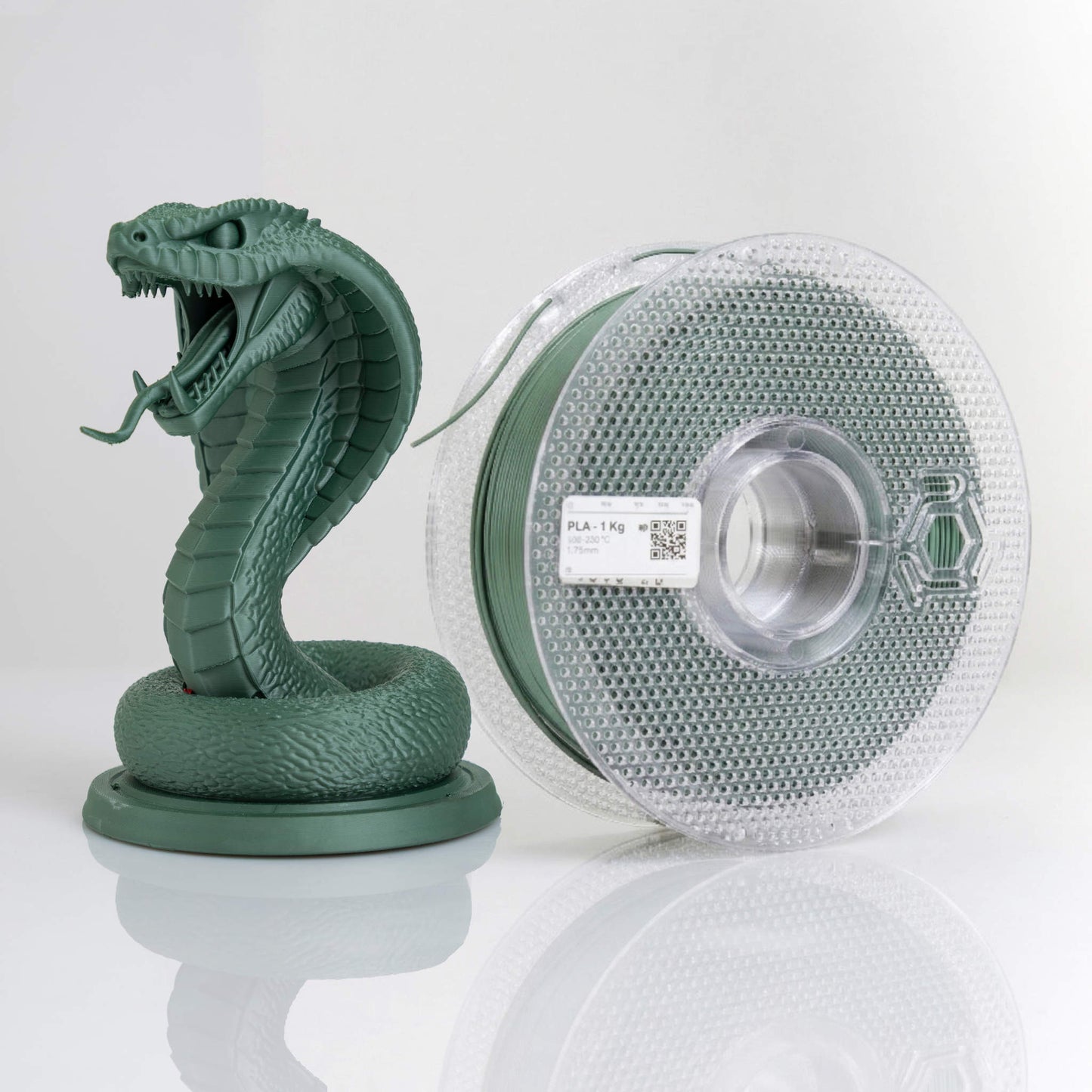Filamento PLA Verde Metalizado - 1 Kg
